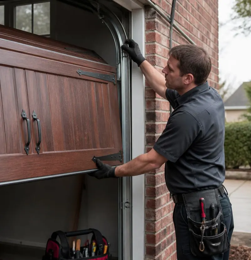 Off Track Door Repair in Lake Butler